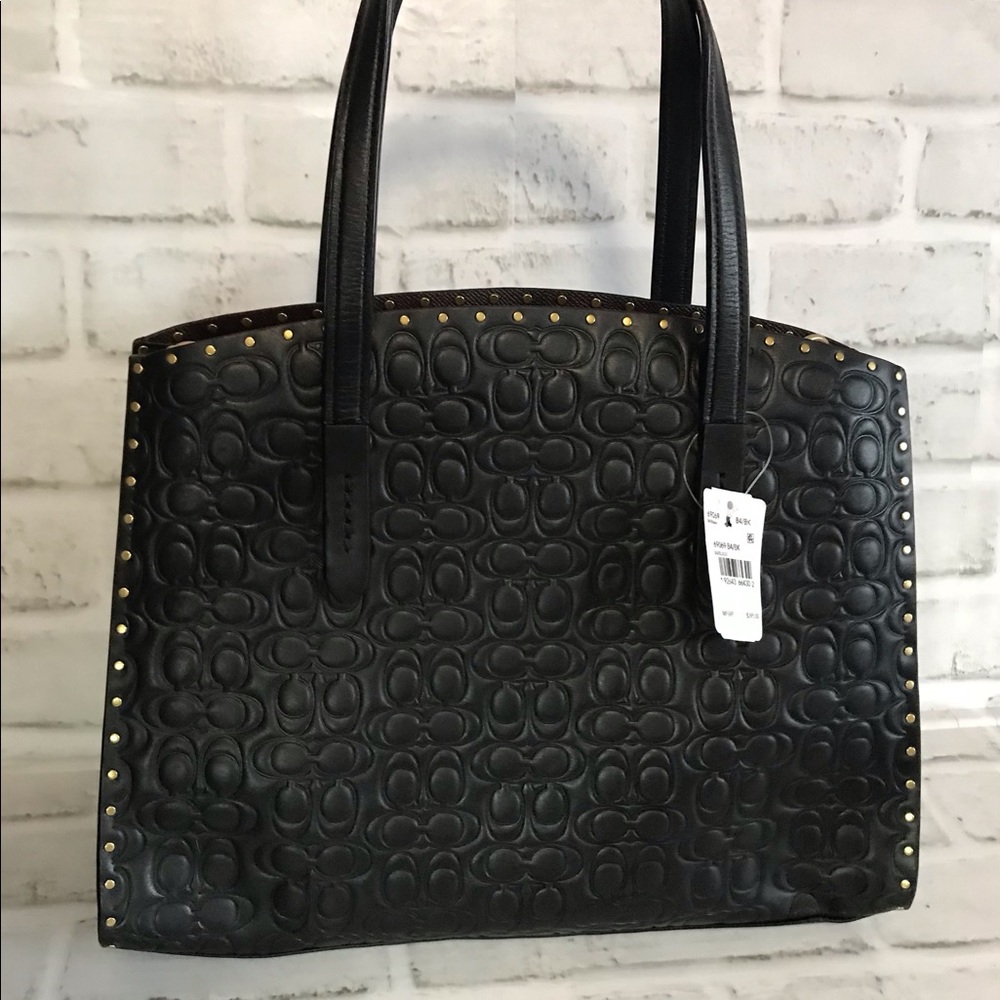 Charlie Carryall in Signature Leather w/ Brass Rivets
